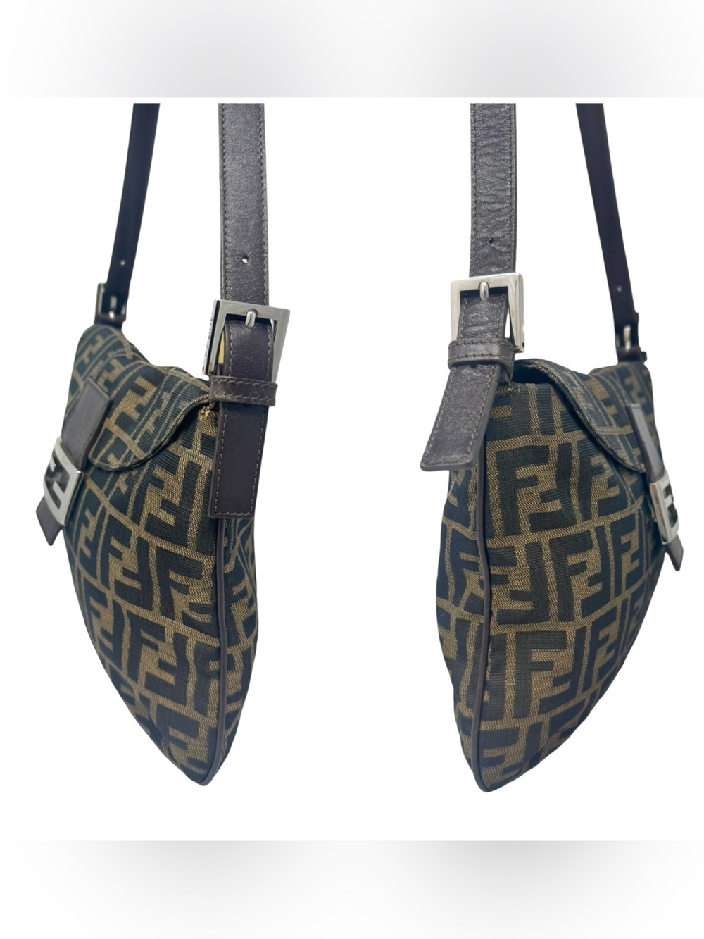 โจ๐๏ธ Fendi Zucca Canvas Shoulder Bag - Picture 3 of 8